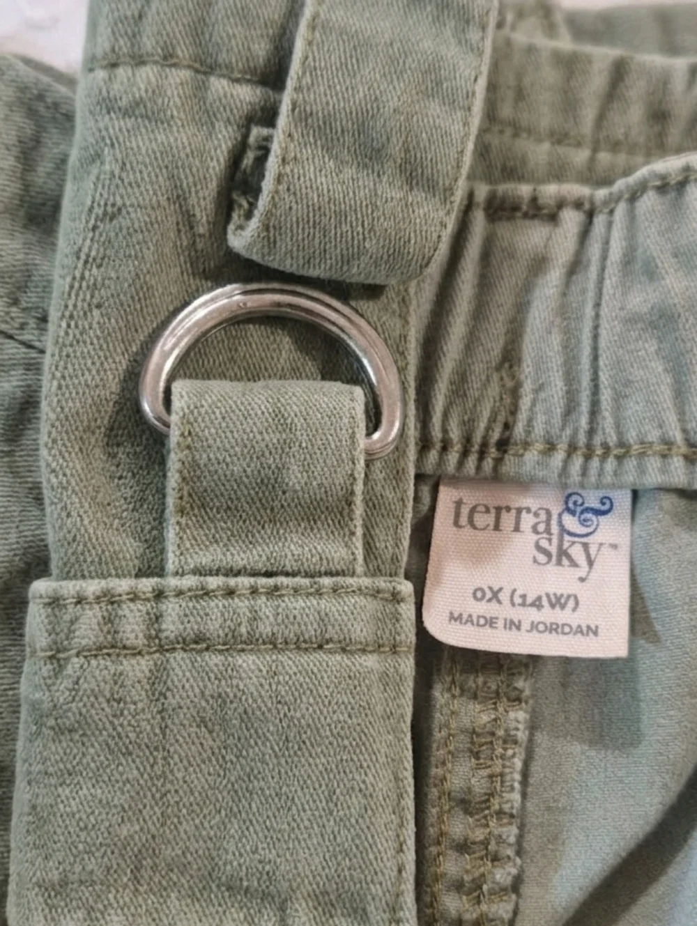 TERRA SKY Olive Drawstring Women’s Shorts - Picture 4 of 5